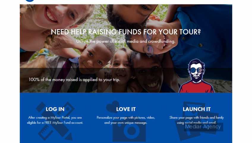 Fundraising touristic tours (Mediar Agency)